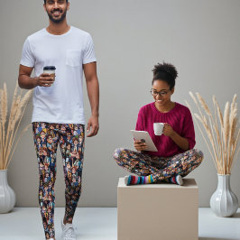 Werkstress zwart leggings