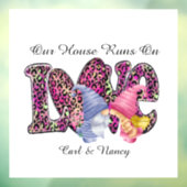 Werkt aan liefde, Gnome Couple personaliseren Raamsticker (Vel 3)