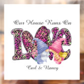 Werkt aan liefde, Gnome Couple personaliseren Raamsticker (Vel 2)