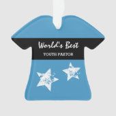 Werkt Best YOUTH PASTOR Blue met Star A01 Ornament (voorkant)