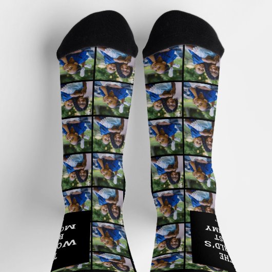 Werkt beste aangepaste serie foto's voor mama Coll Sokken (Top)