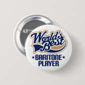 Werkt beste Baritone Player-cadeau Ronde Button 5,7 Cm (Voorkant /achterkant)