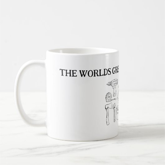 Werkt beste bouwer ooit mok (Links)