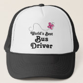 Werkt beste bus-driver — ideaal voor cadeautjes trucker pet (Voorkant)