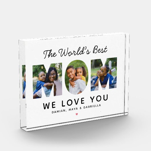 Werkt Beste Collage voor aangepaste moeders Fotoblokken (Links)