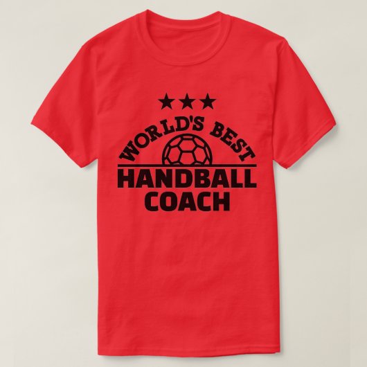 Werkt beste handbalcoach t-shirt (Design voorkant)