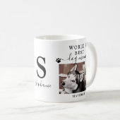 Werkt beste hond Mam schildert Afdrukken Monogram Koffiemok (Voorkant rechts)