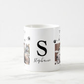 Werkt beste hond Mam schildert Afdrukken Monogram Koffiemok (Center)