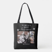 Werkt beste hond Mam Verschildert Manuscript 3 Fot Tote Bag (Achterkant)