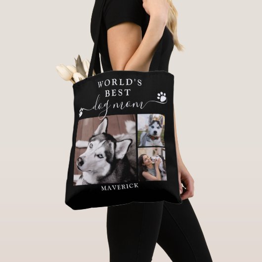 Werkt beste hond Mam Verschildert Manuscript 3 Fot Tote Bag (Dichtbij)