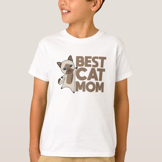 Werkt beste kat mam - katten t-shirt (Voorkant)