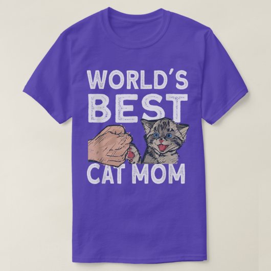 Werkt beste kat mam kutkat t-shirt (Design voorkant)