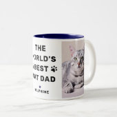 Werkt beste kat pap marinefoto's met foto's tweekleurige koffiemok (Voorkant rechts)