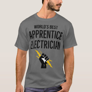 Werkt beste leerling-elektricien t-shirt