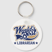 Werkt beste Librarian Gift Sleutelhanger (Voorkant)