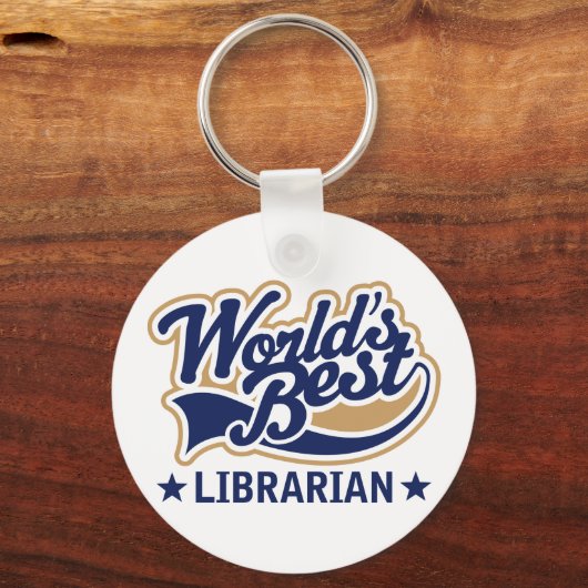 Werkt beste Librarian Gift Sleutelhanger (Voorkant)