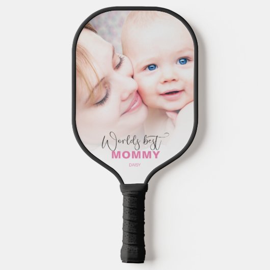 Werkt beste mama | Foto Pickleball Paddle (Achterkant)