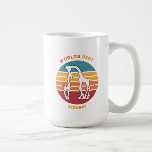 Werkt beste mama, Giraffes Koffiemok (Rechts)