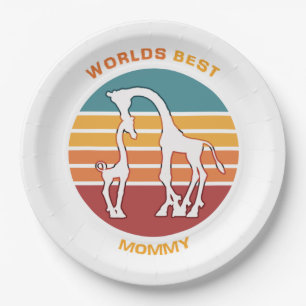 Werkt beste mama, Giraffes Papieren Bordje