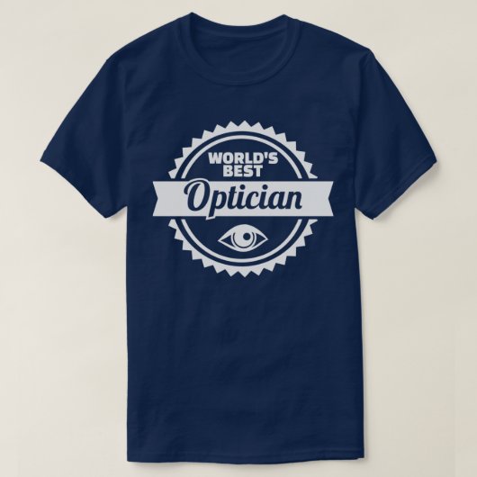 Werkt beste opticien 1 t-shirt (Design voorkant)