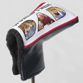 Werkt beste pap Citaat Modern 3 Foto Collage Golfheadcover (3/4 voorkant)