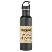 Werkt beste vader eerste liefde waterfles  (Voorkant)