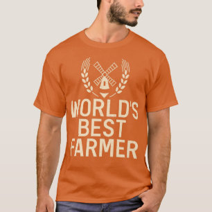 Werkt de beste boer Boerderij Lover Farming T-shirt