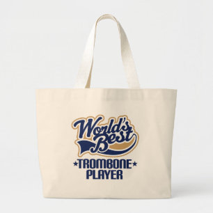 Werkt de Beste Gift van de Speler van de Trombone Grote Tote Bag