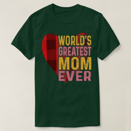 Werkt de beste moeder ooit t-shirt (Design voorkant)