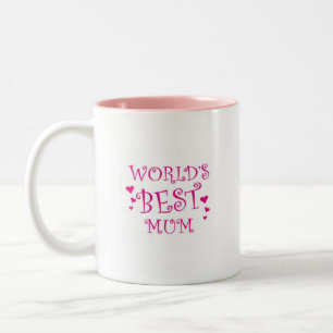 Werkt de Beste Mom Mok. Tweekleurige Koffiemok