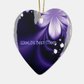 Werkt de beste paarse bloemenhartversiering keramisch ornament (Links)