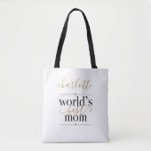 Werkt de beste persoonlijke zwarte en gouden mam tote bag (Voorkant)