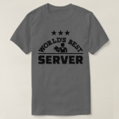 Werkt de beste server t-shirt (Design voorkant)