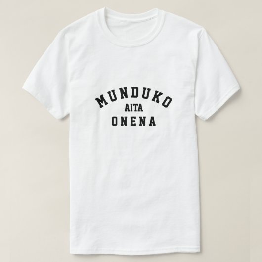 Werkt de beste vader in Basque munduko aita onena T-shirt (Design voorkant)