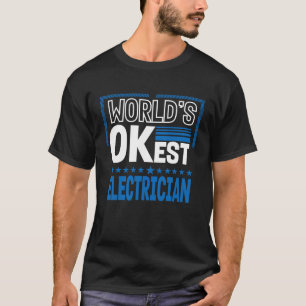 Werkt de Elektrische Lineman Humor van de Elektris T-shirt