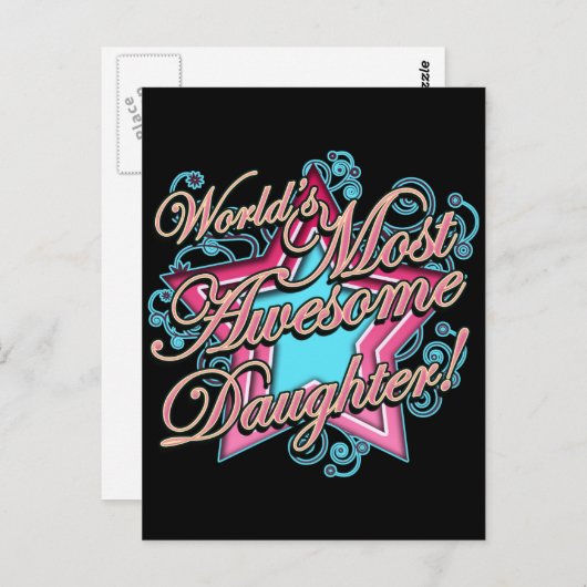 Werkt de Geweldige dochter Briefkaart (Voorkant / Achterkant)