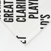 Werkt de grootste Clarinet Player Fleece Deken (Hoek)