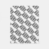 Werkt de grootste Clarinet Player Fleece Deken (Voorkant)