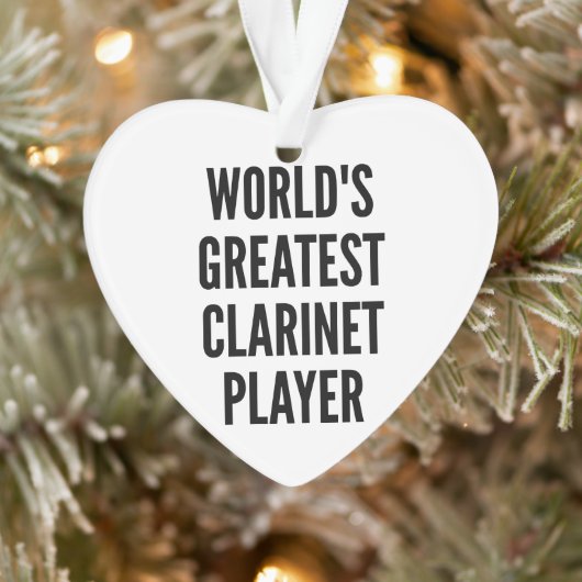 Werkt de grootste Clarinet Player Ornament (Boom)