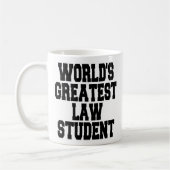 Werkt de grootste rechtenstudent koffiemok (Links)