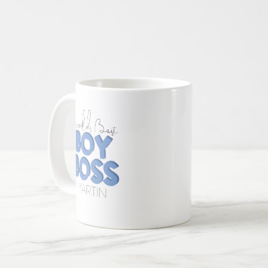 Werkt de Mok van de Beste Jongen Boss Coffee (Voorkant links)