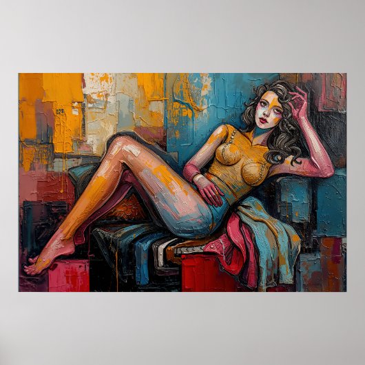“Werkt deze” – Portret van Jasmine Poster (Voorkant)