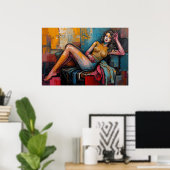 “Werkt deze” – Portret van Jasmine Poster (Thuiskantoor)