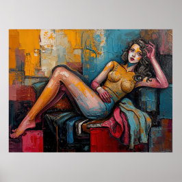 “Werkt deze” – Portret van Jasmine Poster