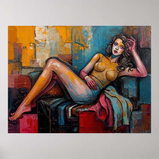 “Werkt deze” – Portret van Jasmine Poster (Voorkant)