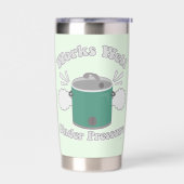 Werkt goed onder druk Slow Cooker Grappig Geïsoleerde Drinkbeker (Links)
