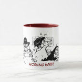 Werkt hard! Mok (Midden)