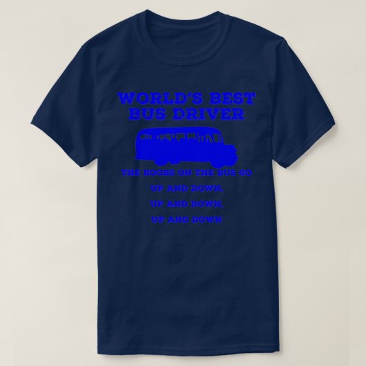Werkt het beste busstuurprogramma in de klassieke t-shirt (Design voorkant)
