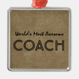 Werkt het meest Geweldige Coach Tan Aangepast Cade Metalen Ornament