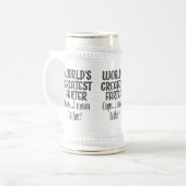 Werkt het verst boven de oep in Mean Father white Bierpul (Voorkant links)